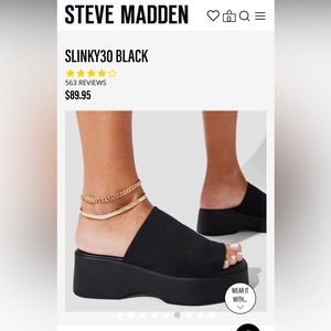 Steve Madden Slinky30 Black sandal